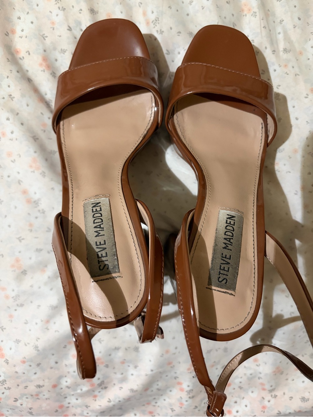 Steve Madden Patent Leather Brown Heels